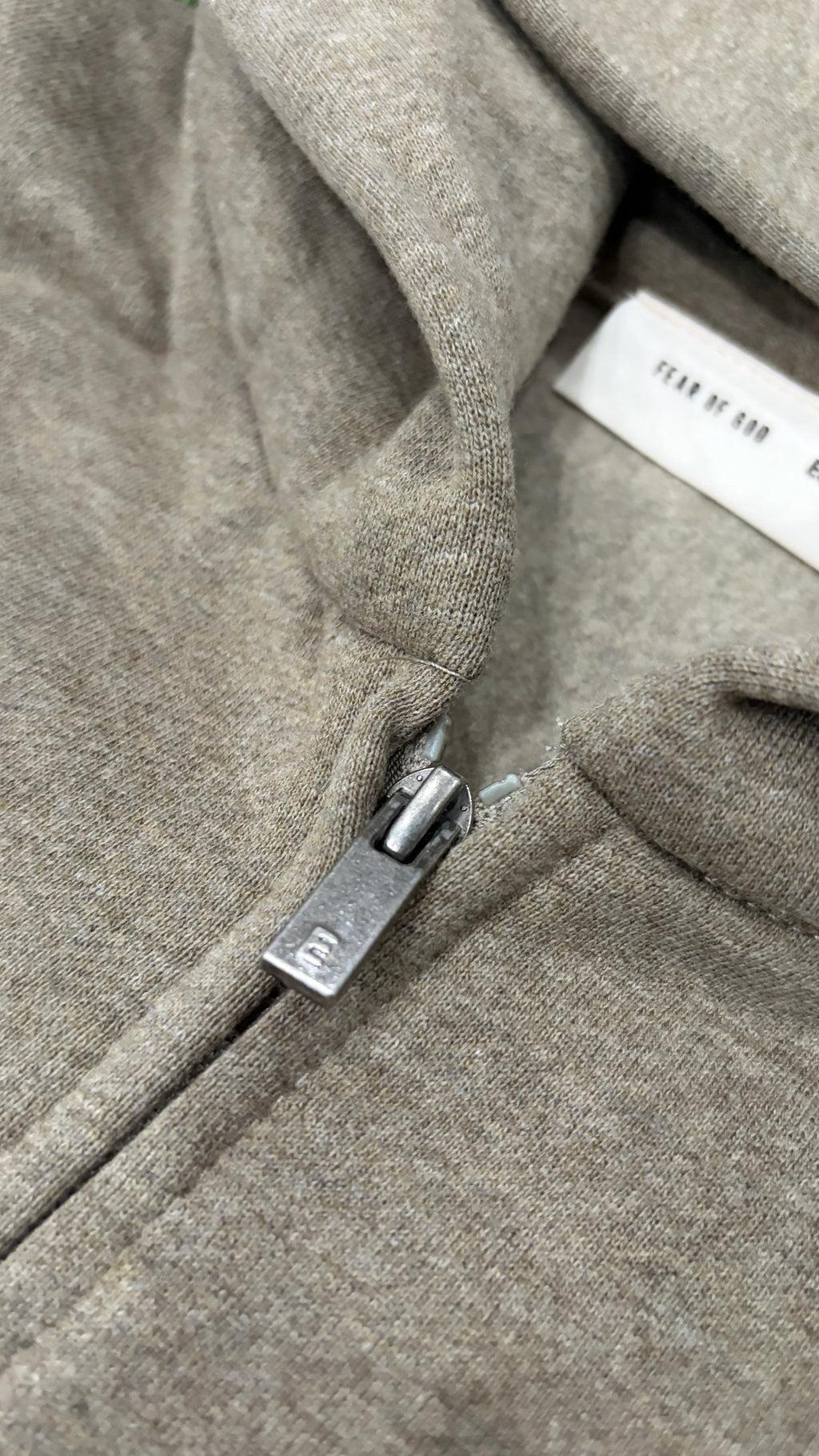 Gray Relaxed Zip-Up Hoodie