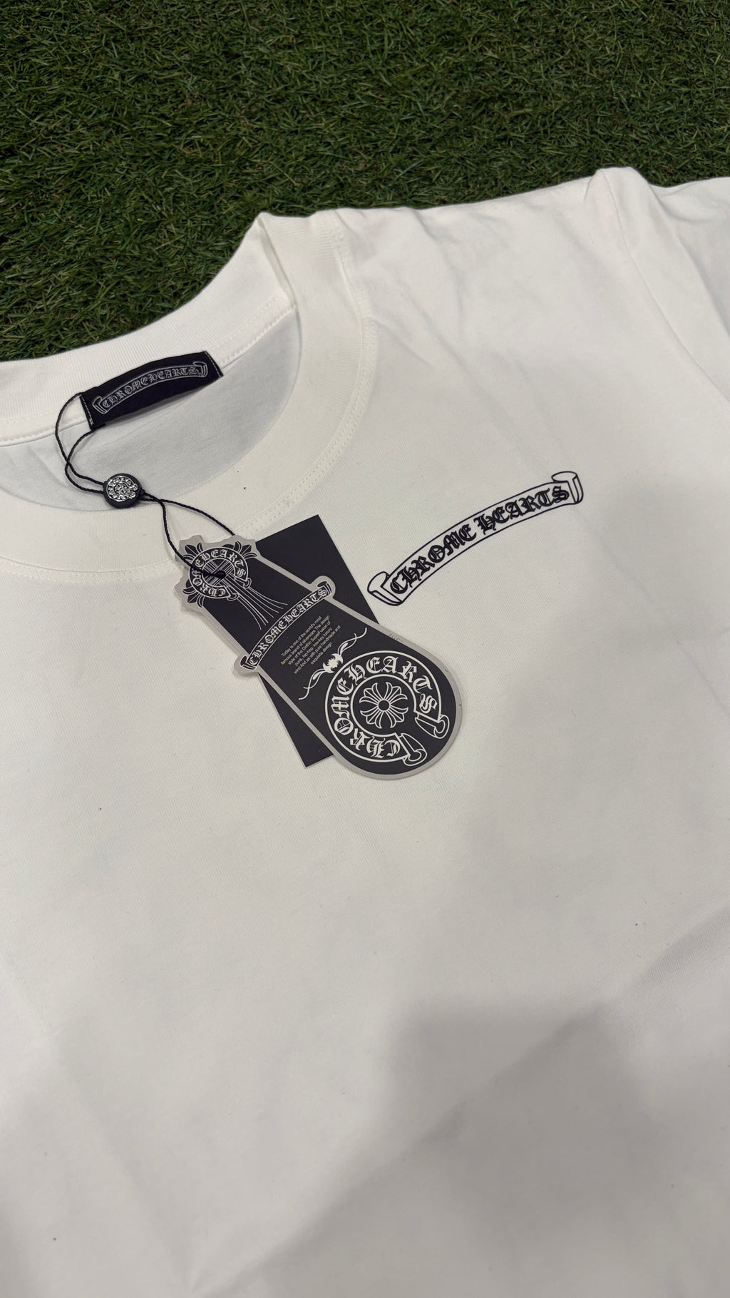 CH White & Pink Dagger Graphic T-Shirt