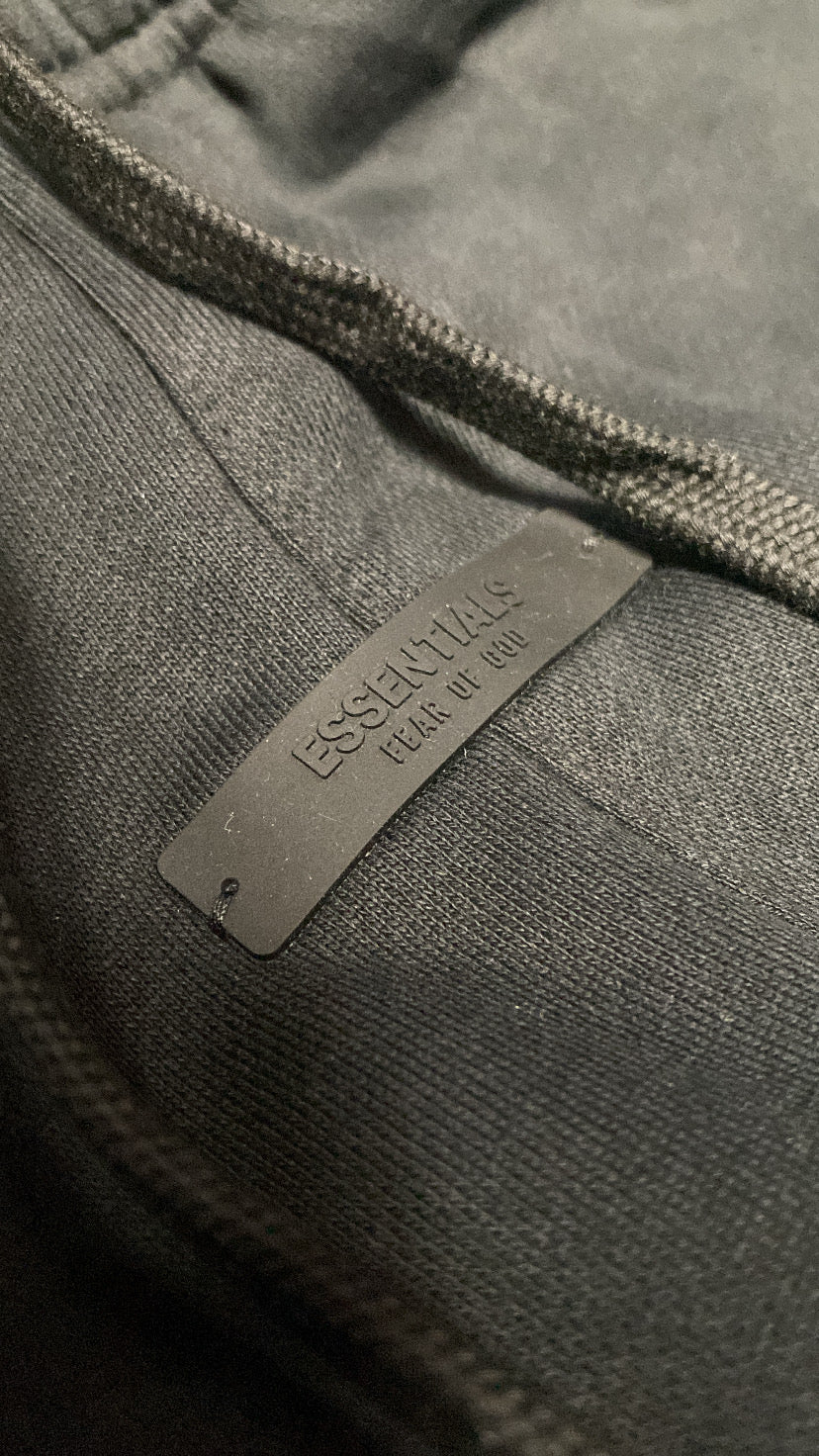 Big Letter Black Relaxed Sweats