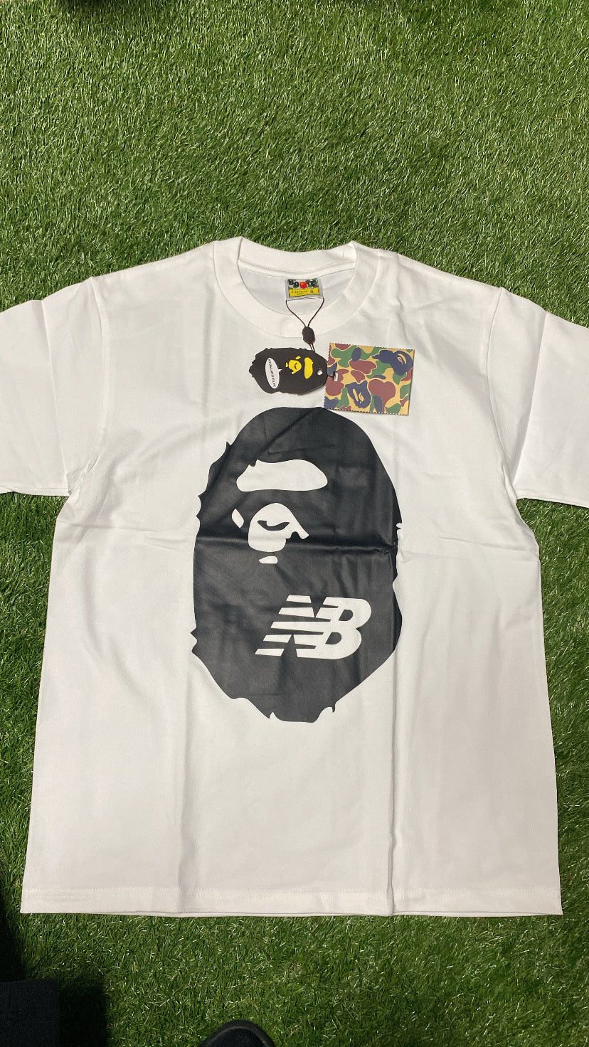 APE White NB T Shirt