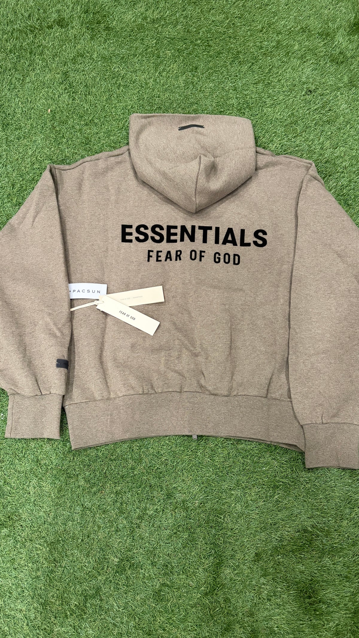 Gray Relaxed Zip-Up Hoodie