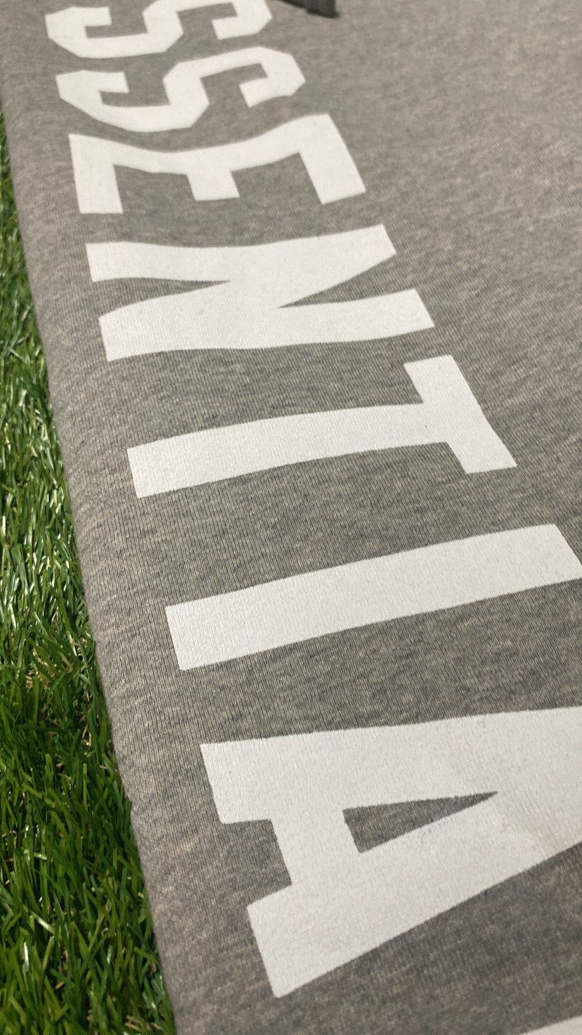 Big Letter Dark Oatmeal Relaxed Sweats