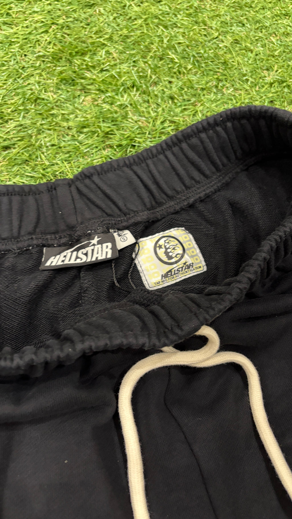 Black Side Panel Relaxed Shorts