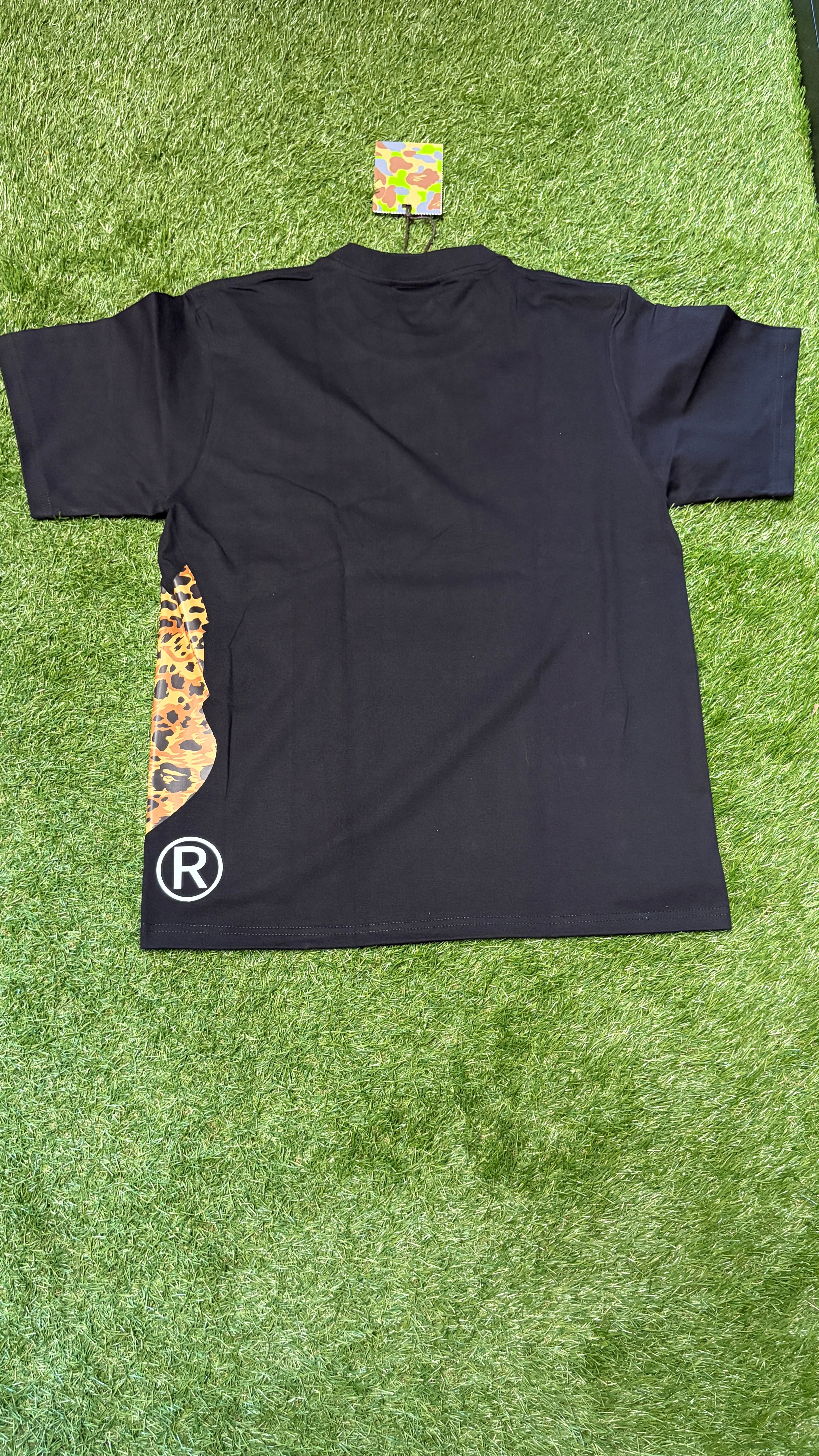 APE Black Leopard T Shirt
