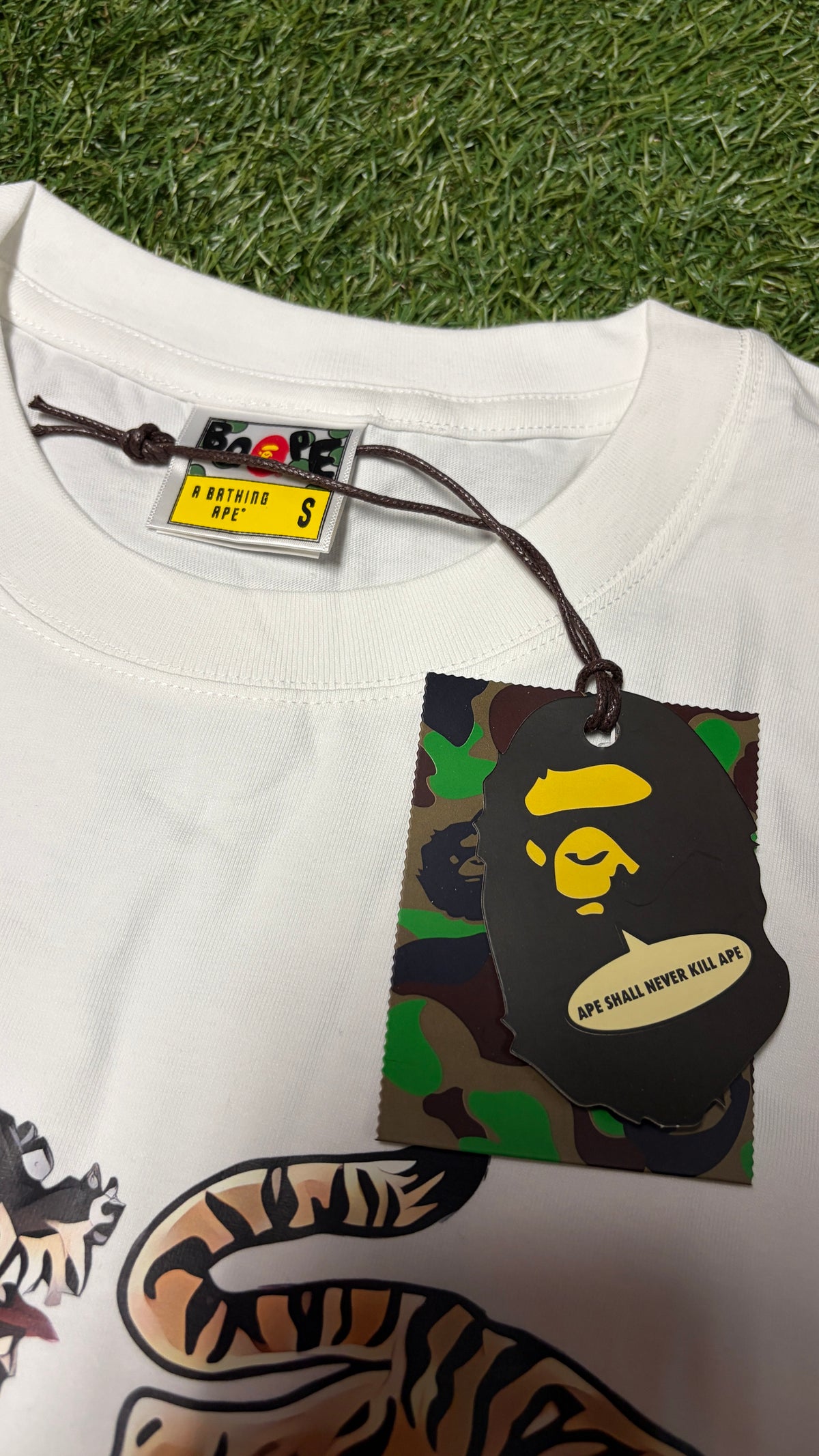White Dragon & Tiger Graphic T-Shirt