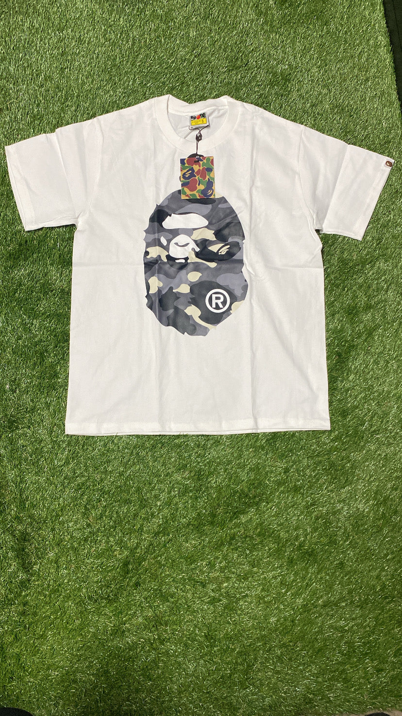 APE White & Grey T Shirt