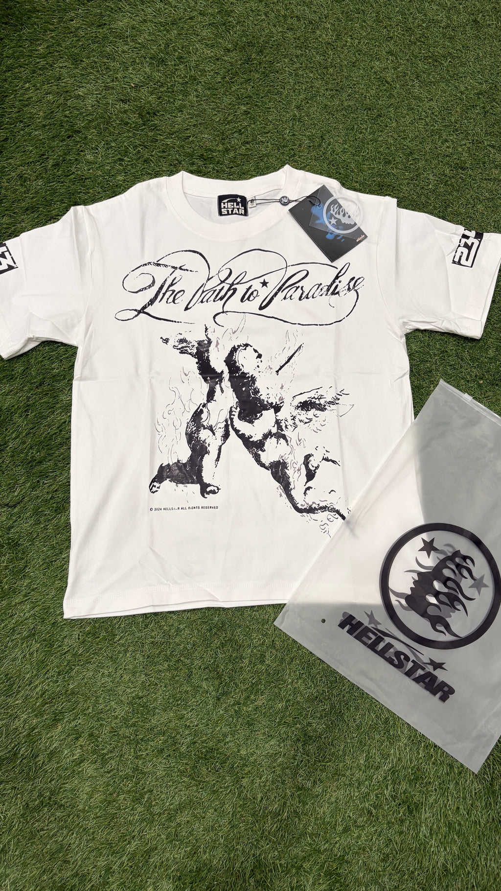 White Path to Paradise Graphic T-Shirt