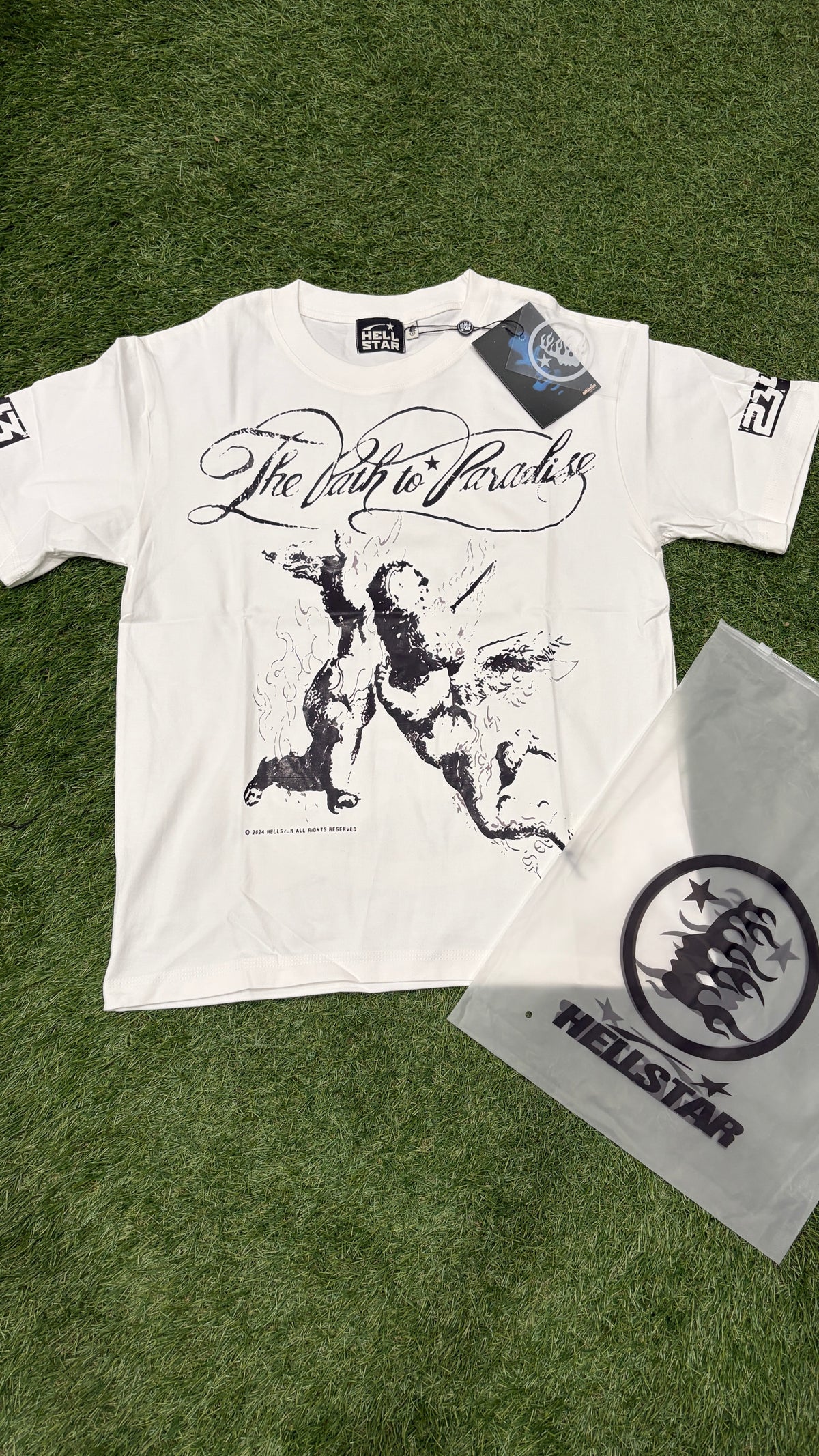 White Path to Paradise Graphic T-Shirt