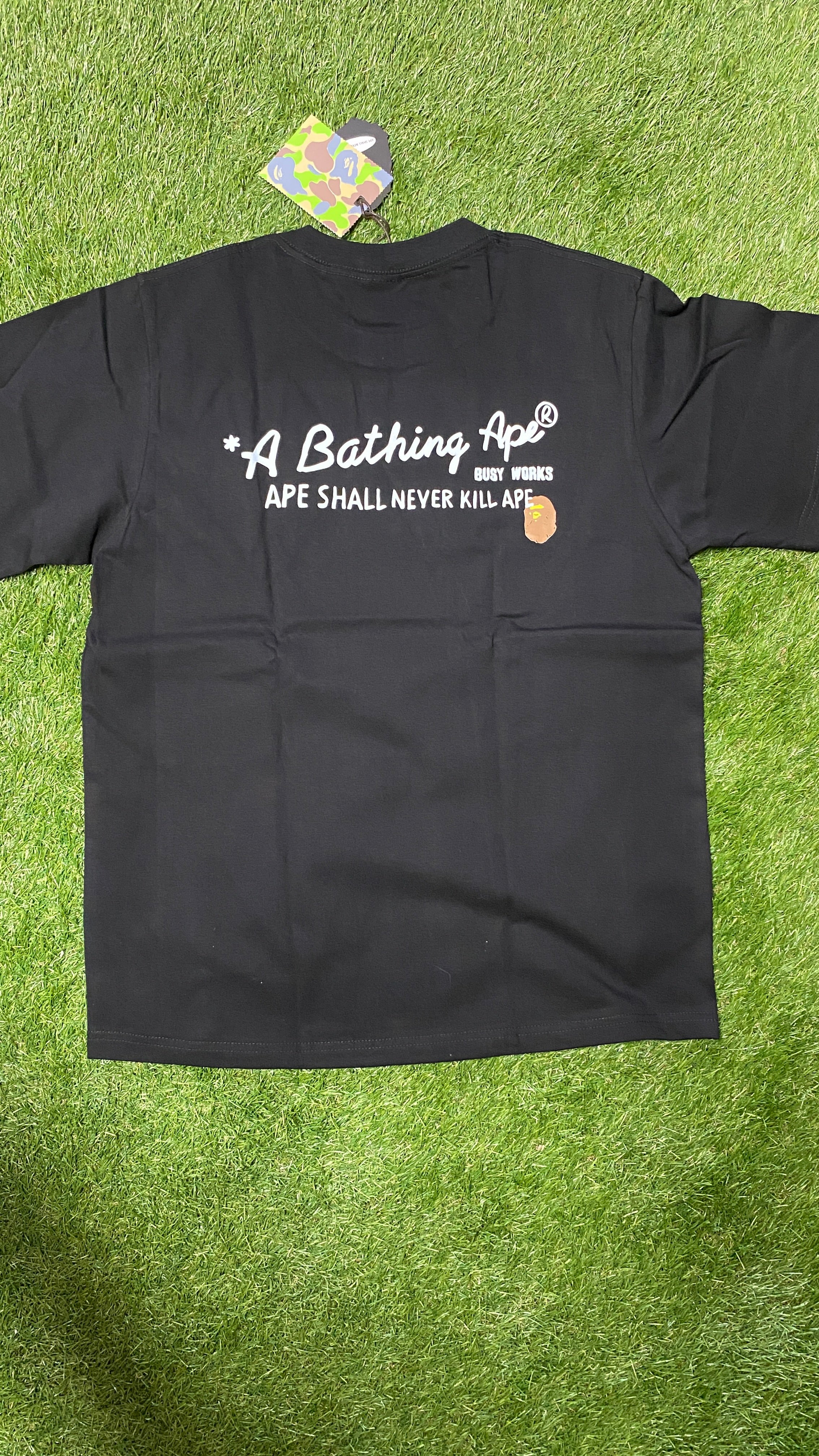 APE Black Hand Draw T Shirt