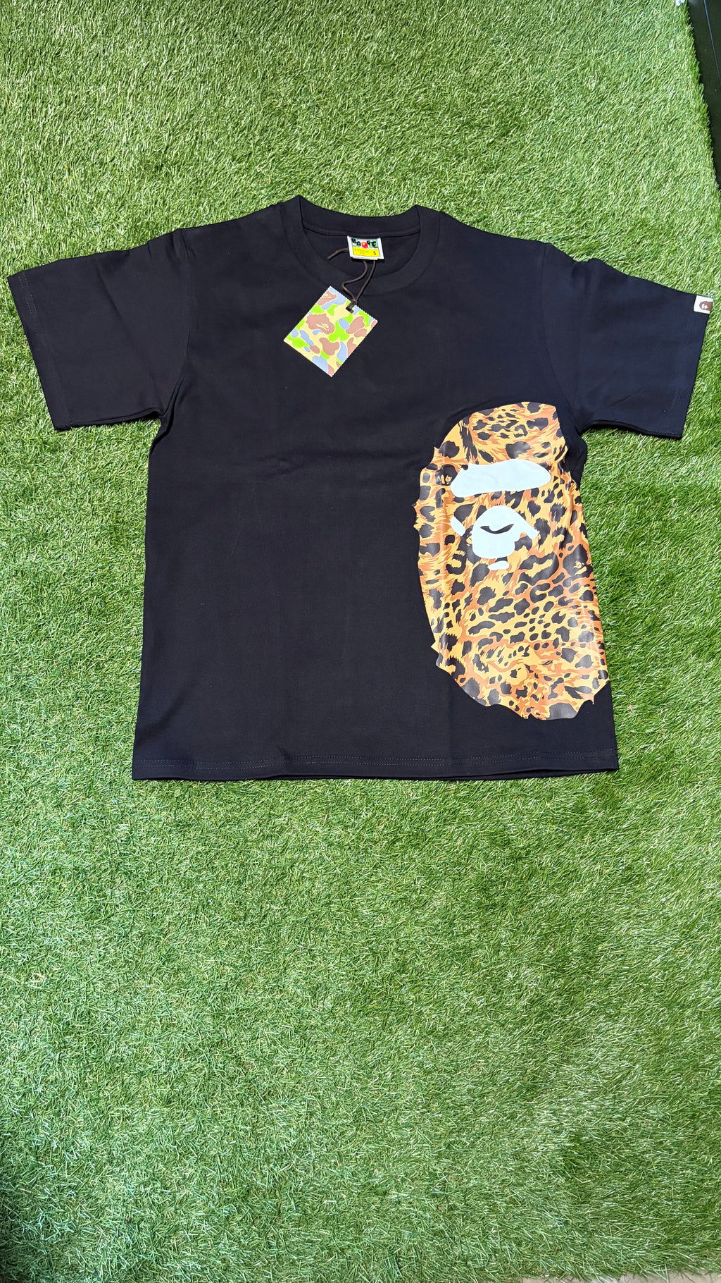 APE Black Leopard T Shirt