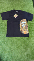 APE Black Leopard T Shirt