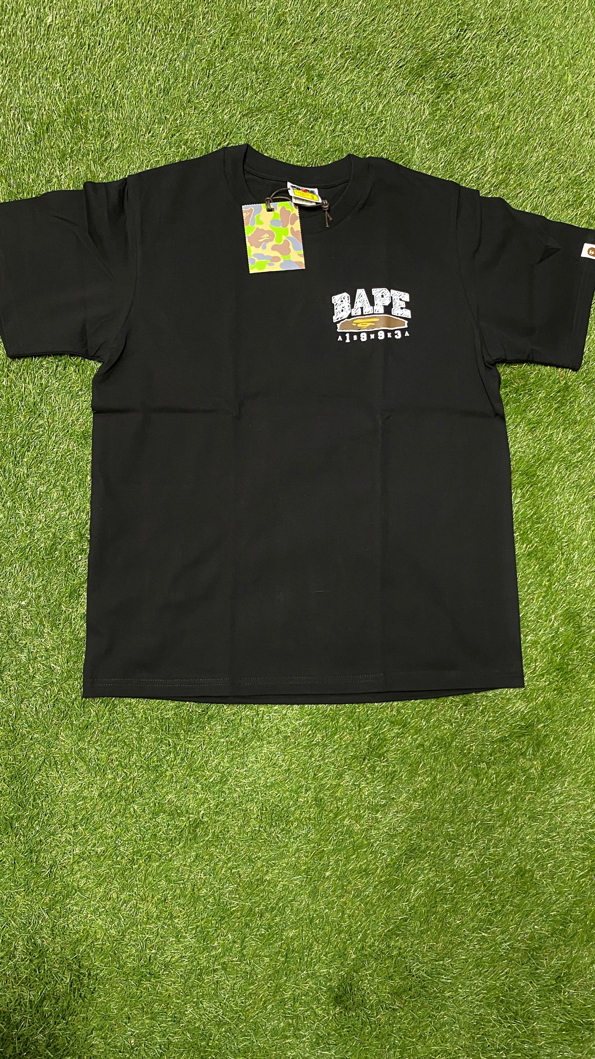 APE Black Hand Draw T Shirt