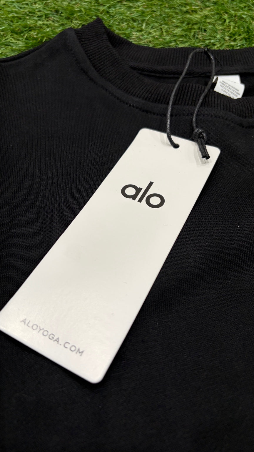 Black Alo crewneck sweatshirt - Hangtag