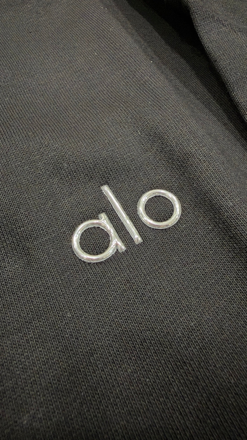 Black Alo crewneck sweatshirt - Metal chest logo