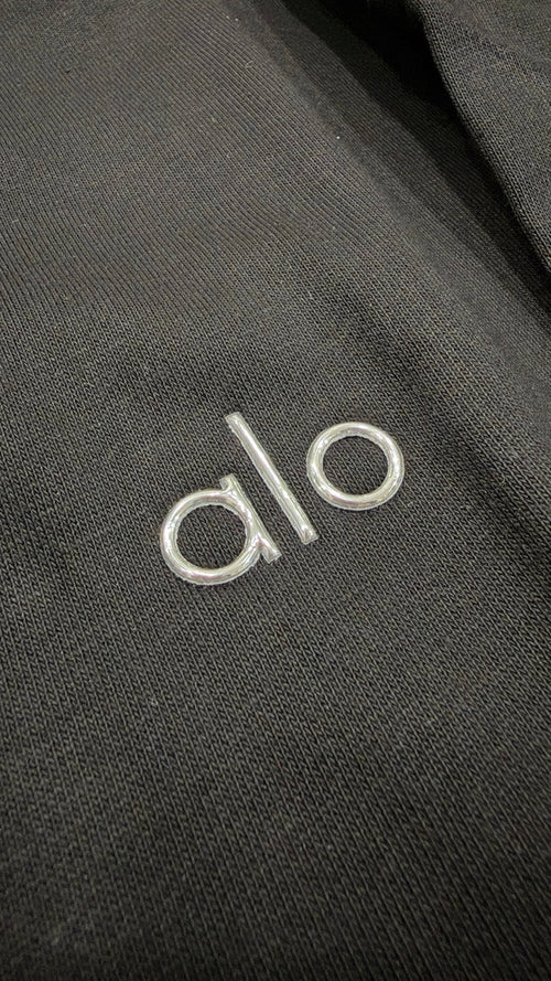 Black Alo crewneck sweatshirt - Metal chest logo