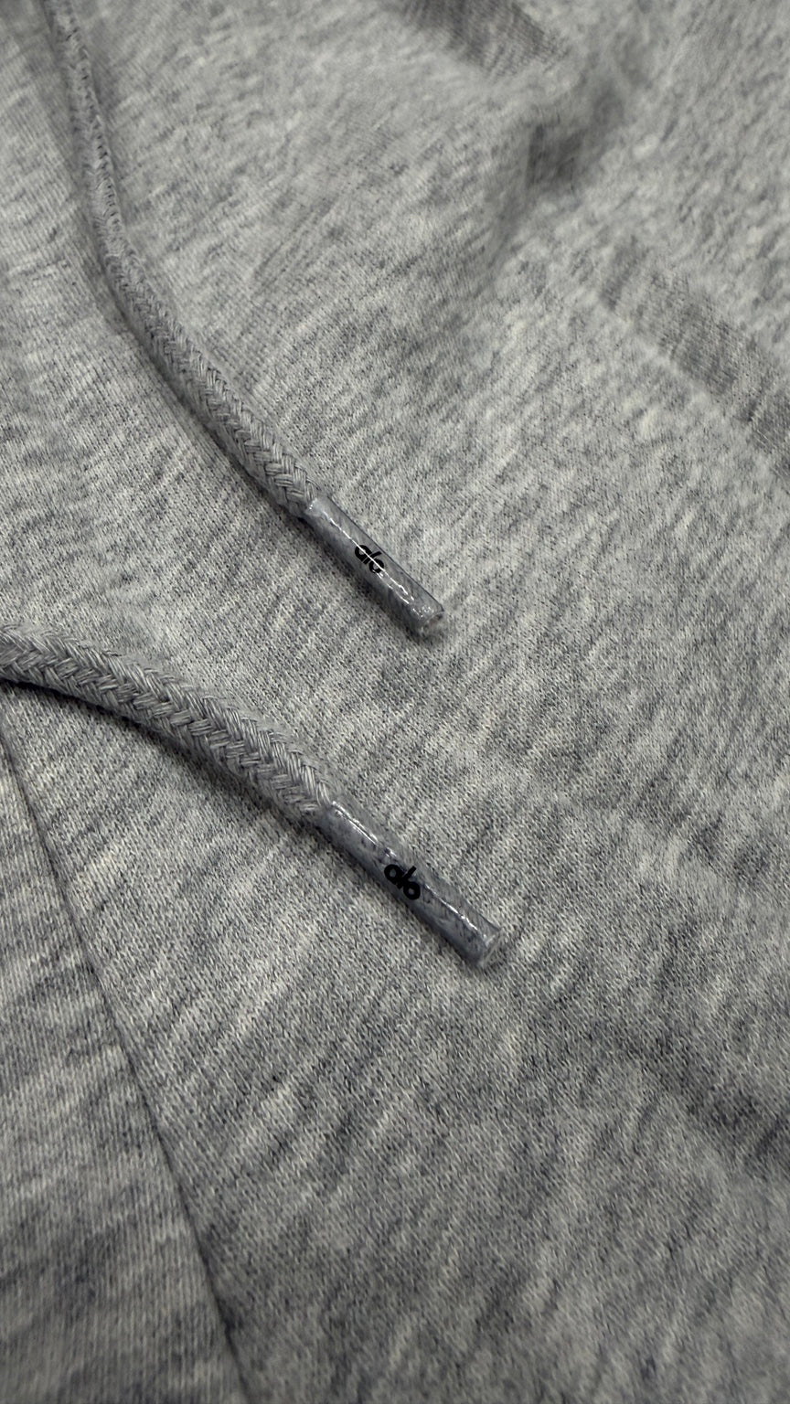 Heather Gray Alo straight-leg sweatpants - Drawstring ends