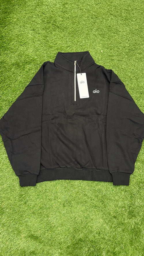 Black Alo quarter-zip pullover - Full front