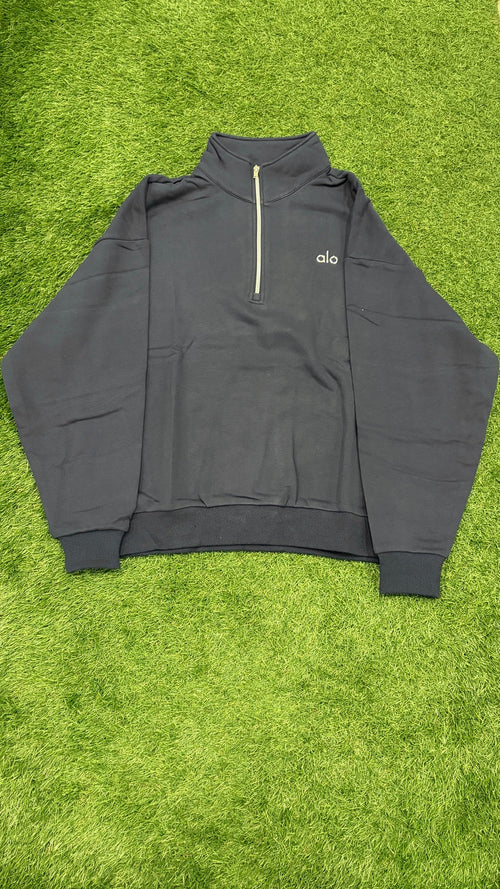 Navy Alo quarter-zip pullover - Full front