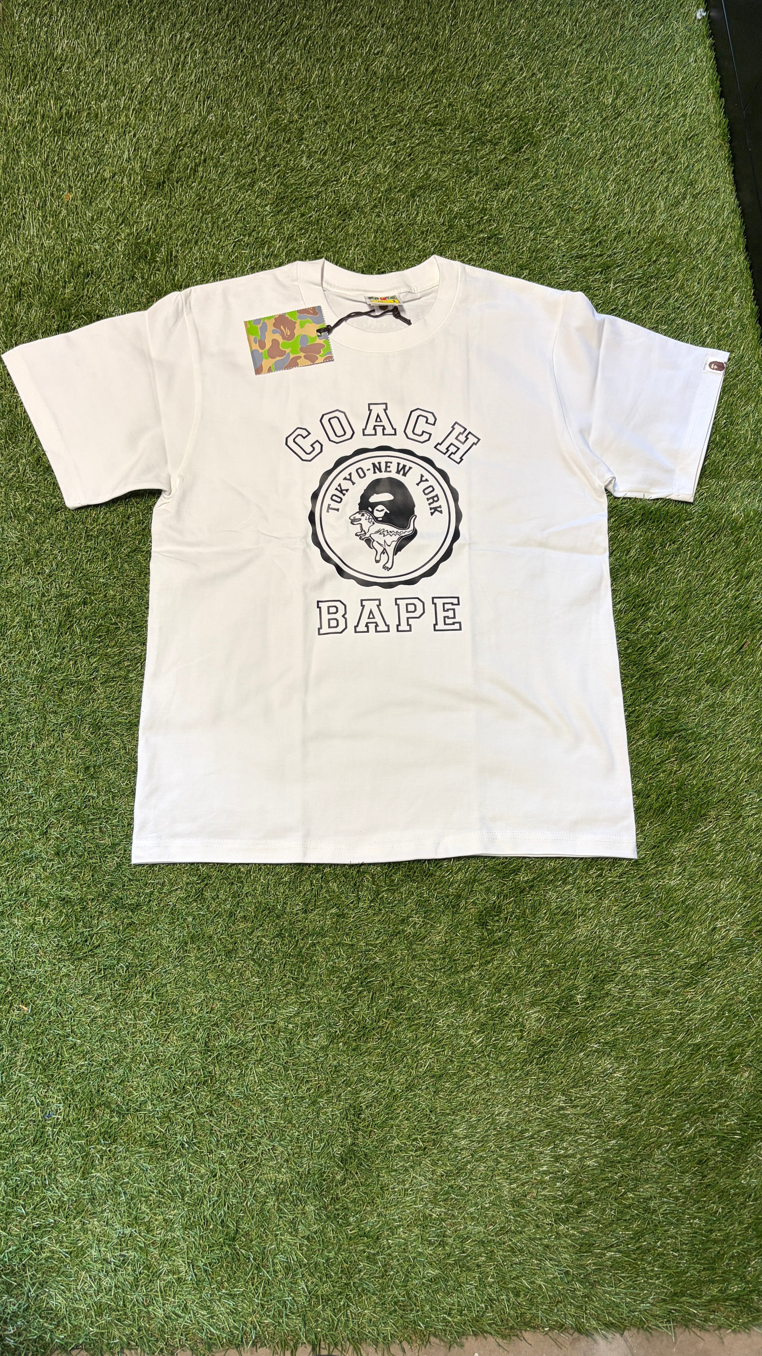 APE White C*ach T Shirt