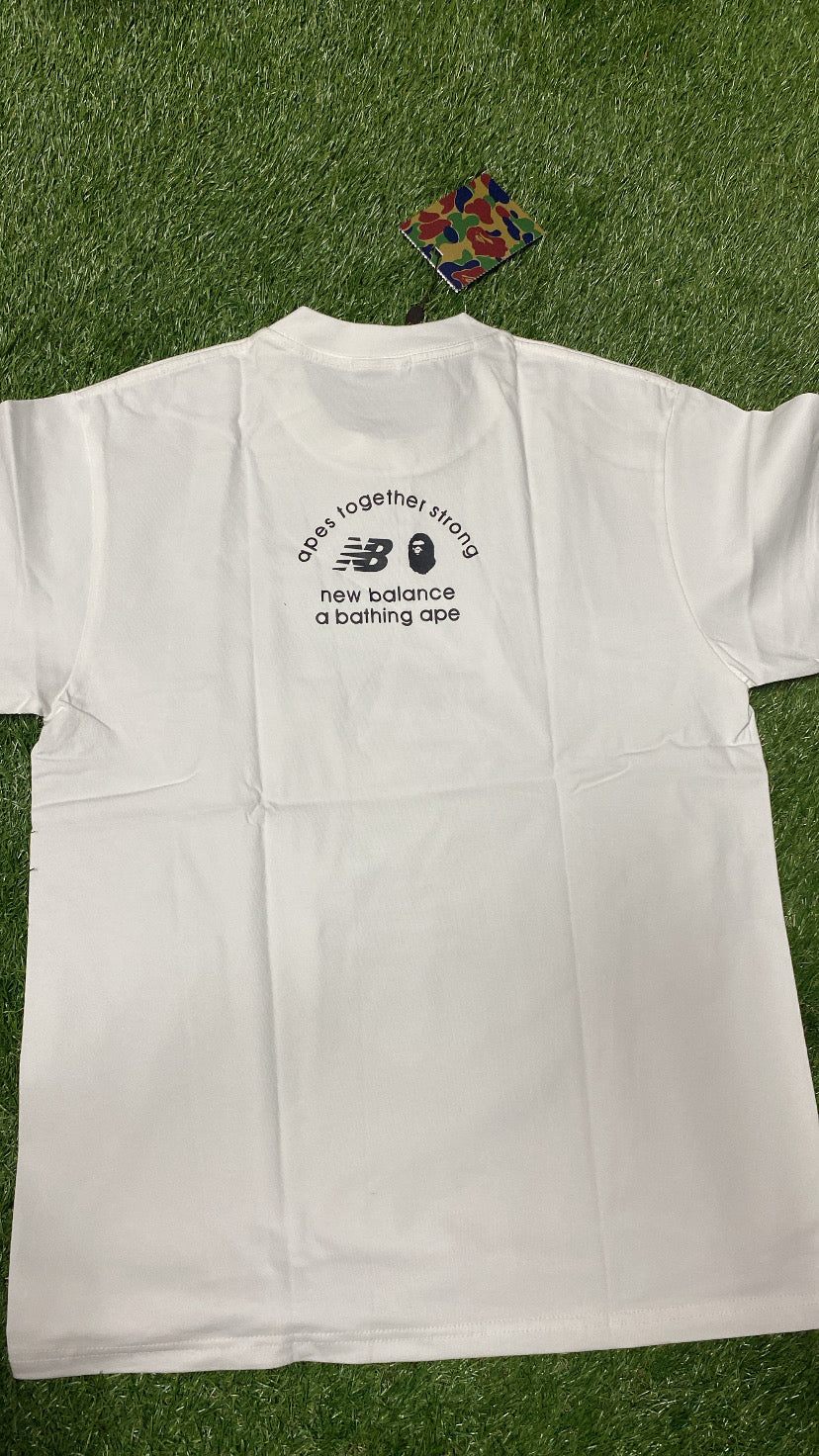 APE White NB T Shirt