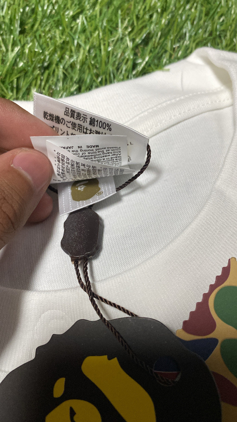 APE White NB T Shirt