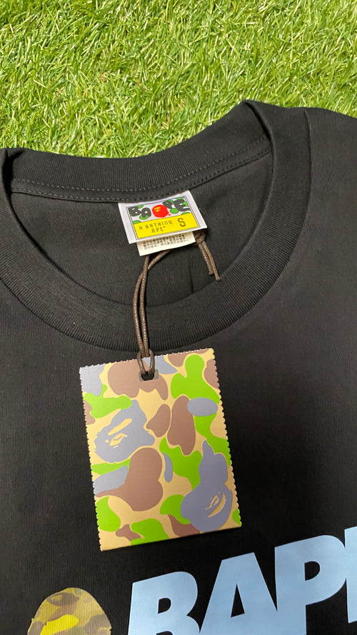 APE Black Green & Blue Camo T Shirt