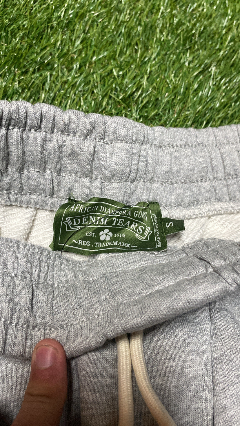 Gray Cotton Wreath Shorts