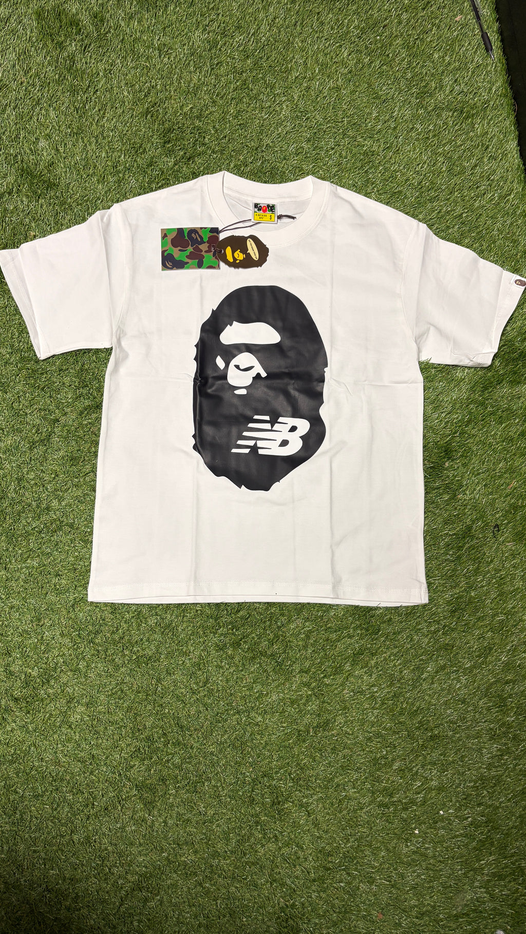 White Athletic Graphic T-Shirt