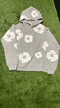 Gray Cotton Wreath Hoodie
