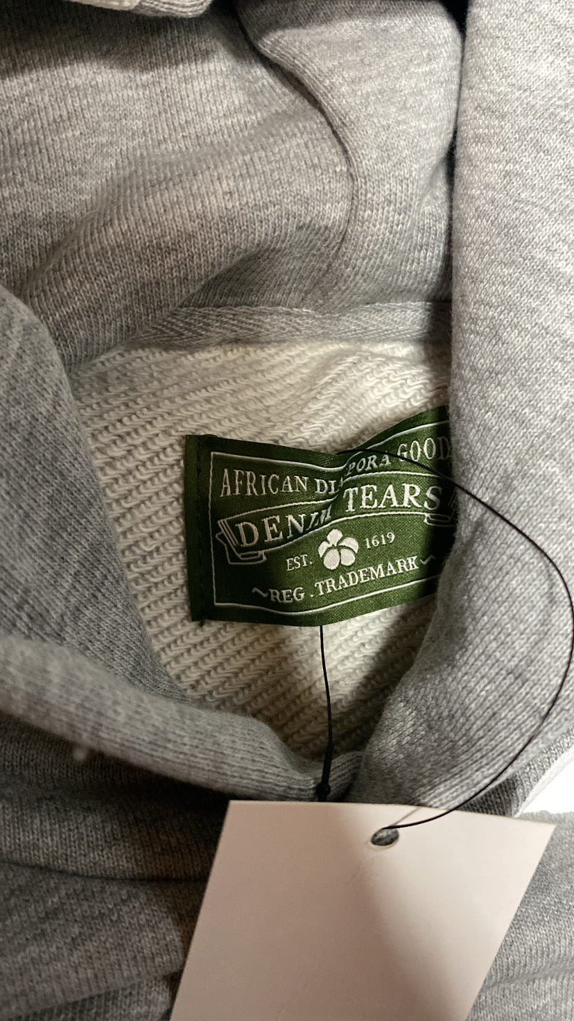 Gray Cotton Wreath Hoodie