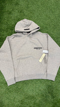 Dark Oatmeal Essentials hoodie front