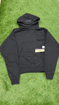 Black Essentials hoodie front