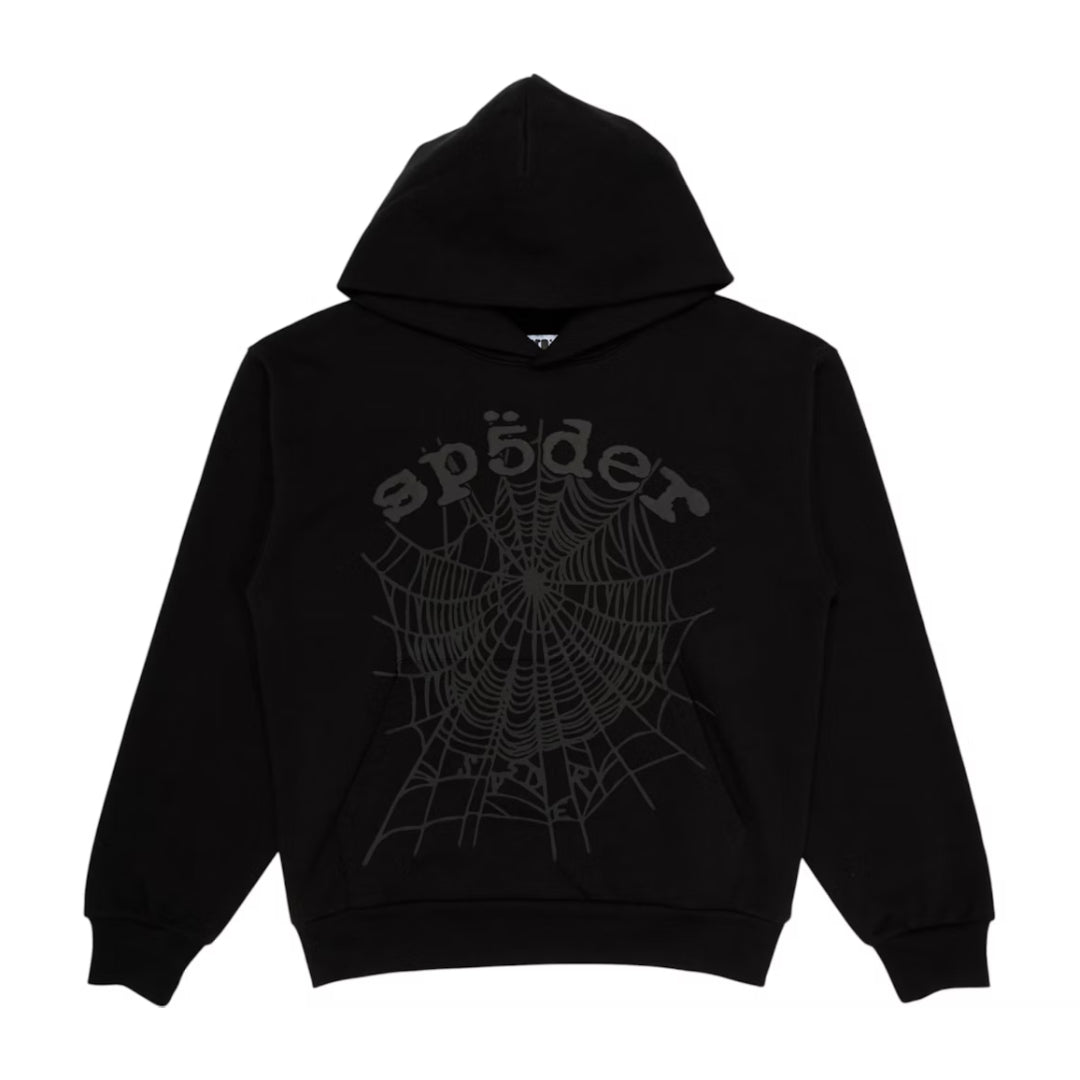 Phantom Black Sp5der Hoodie