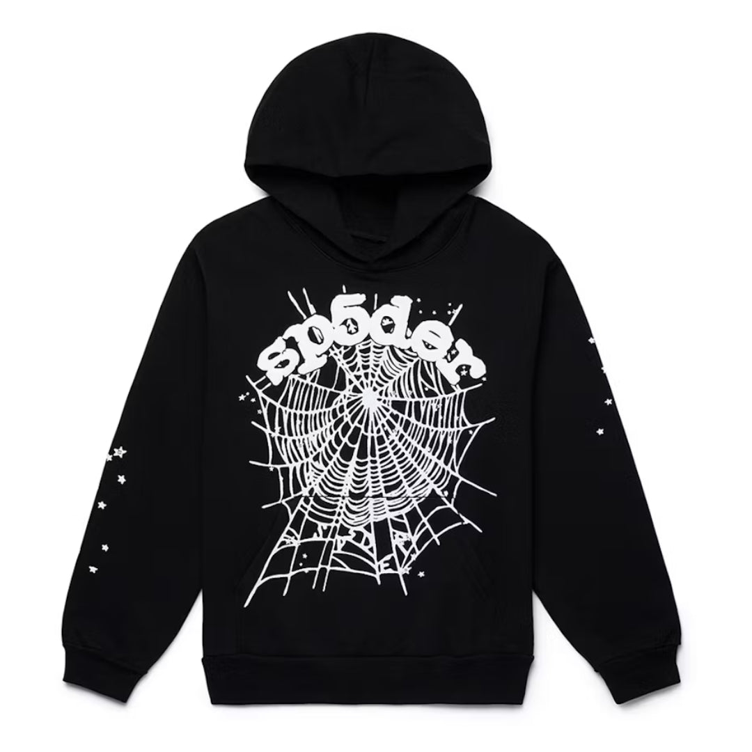 Black & White Sp5der Hoodie