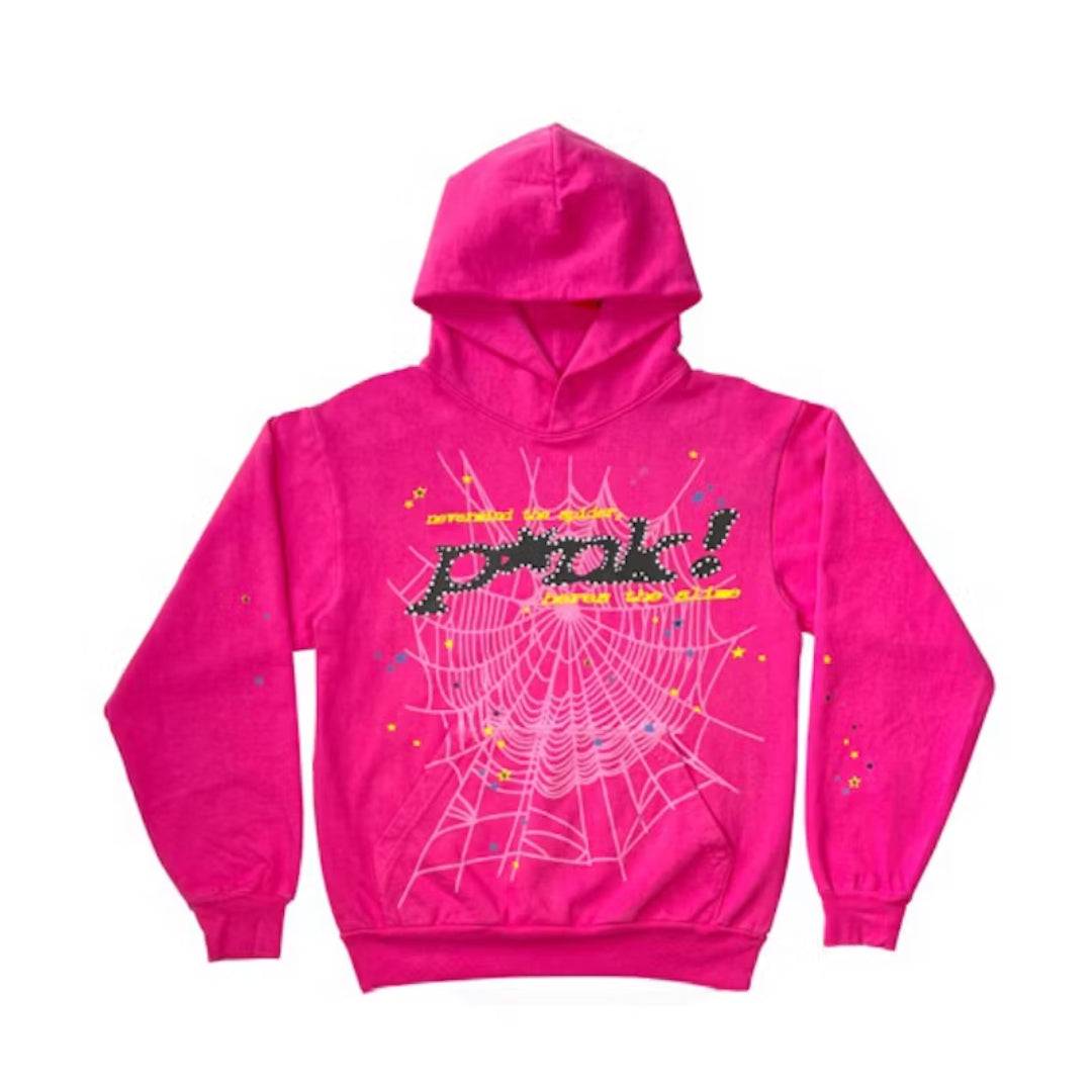 Pink P*nk Sp5der Hoodie