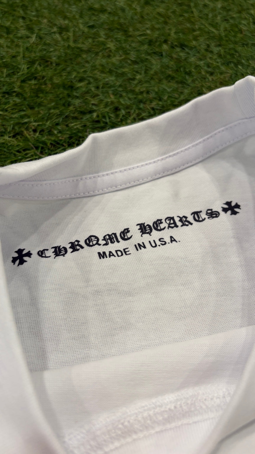Printed label inside collar
